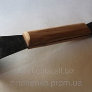 Стаместка черная с деревянной ручкой 200мм