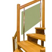 Лестница Эквилайн с ограждением из стекла фото