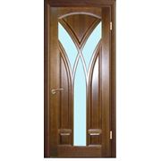 Двери натуральные из массива сосны в готическом стиле