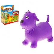 Прыгун-игрушка Собачка 50см фиолетовый фотография