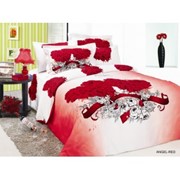 Комплекты постельного белья ARYA печатный сатин Angel red