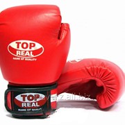 Боксерские перчатки, TopReal (детские, кожа/зам)