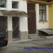 Козырёк входа поликарбонат Стронекс Украина 6мм бронза фото