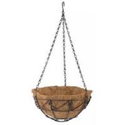Сибртех Подвесное кашпо с орнаментом 25 см, с кокосовой корзиной Palisad фото