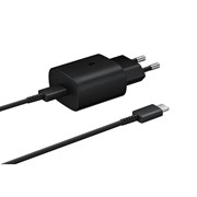 Сетевое зарядное устройство Samsung EP-TA800XBEGRU, USB Type-C, 3 А, кабель Type-C, черное фотография