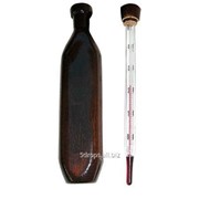 Термометр для вина в деревянном подарочном футляре