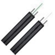 Оптический кабель облегченный для инсталляций оптика в дом, размер 2х5,3 мм, LSZH оболочка, 4 SM волокна, две стальные упрочняющие проволоки, несущая