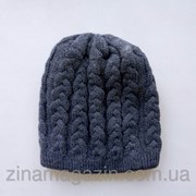 Вязаная зимняя шапка фото