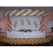 Свадебное оформление шарами Днепропетровск, воздушные шары фото