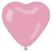 Шар Сердце 10" металлик розовый
