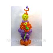 “Весёлый клоун“ из ярких шаров. фото