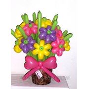 Букеты цветов, цветы из шаров,украшение шарами, шары с гелием, воздухом, доставка шаров,