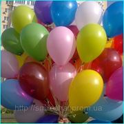 Оформление воздушными шарами:Гелевые шарики-35см,разноцвет. фото