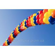 Украшение праздников шарами, шары с гелием, оформление воздушными шарами любой сложности фотография