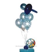Букет из воздушных шаров “ С рождением мальчика“ фото