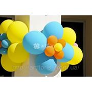 Оформление праздников, украшение воздушными шарами, запуск шаров, шары с гелием фото