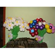 Цветок, букет из воздушных шаров фото