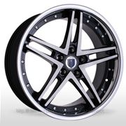 STORM HUNTER SV23C Black Polished Inox Lip (R20 W9 PCD5x112 ET45 DIA66.6) фотография