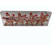 Набор новогодних подвесных украшений Снежинки 4 шт. фото