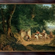 Картина Родник в лесу около Аришии, Рихтер, Густав Карл Людвиг фото