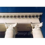 Фасадный декор колонны, карнизы фото