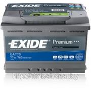 Аккумуляторная батарея Exide Premium 77 R (77Ah) фотография