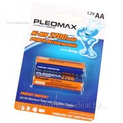 Аккумулятор АА NiMh Samsung Pleomax, тип AA R06 LR6 LR06 (2 шт. в одной упаковке) 2700 mAh фотография