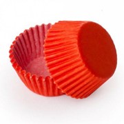Набор бумажных форм для конфет “Красный“ d=25 h=18 100 шт. фотография