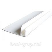 Профиль-F белый 6м для пластиковых панелей Venta (ВЕНТА) фотография