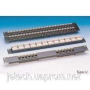 Патч-панель 19“ 16xRJ-45 UTP, кат. 5e, dual type, EPLU-16D00 фотография