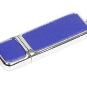 Флешка 3.0 компактной формы, 64 Гб, синий/серебристый фотография