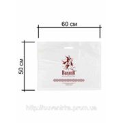 Пакеты полиэтиленовые с логотипом 60х50 см фото