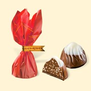 Конфеты Монблан с шоколадом и дробленым лесным орехом