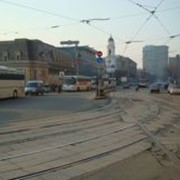 Выезд на встречные трамвайные пути фото