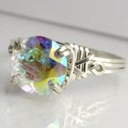 Кольцо серебряное “Меркурий“ с мистическим топазом фото