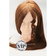 Учебная голова-манекен для парикмахера и мастера makeup, 65-70 см. 80% натуральных волос.