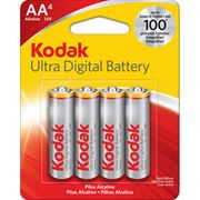 Щелочные элементы питания KODAK Ultra Digital типа AA (4 штуки в упаковке)
