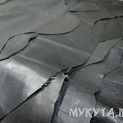 Кожа черная одежная (сток по 1-3 шкурки) фото