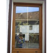 Окно в дом с наружной ламинацией одностворчатое фото
