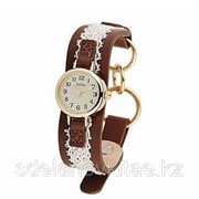 Модные кварцевые женские часы Julius с кожаным ремешком фото