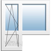 Выход на балкон. Дверь поворотно-откидная Rehau Euro 70 Maco, Двухкамерный энергосберегающий стеклопакет фото