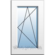 Окно одностворчатое поворотно-откидное Aluplast Ideal2000 Siegenia, Однокамерный энергосберегающий стеклопакет фото