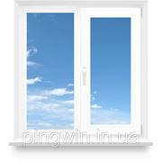 Окно Rehau двустворчатое 1090х1230 фото