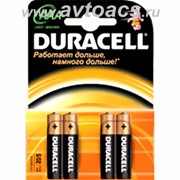 Батарейка AAA DURACELL LR03 К4 MN2400 комплект 4шт.