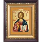 Толгский монастырь Спаситель (Господь Иисус Христос), писанная икона в киоте Высота иконы 21 см фотография