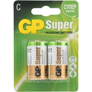 Батарейка GP Super эконом C/LR14/14A алкалин бл/2шт