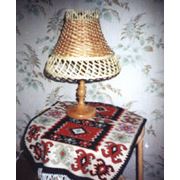 Лампа настольная плетеная Вензель фотография