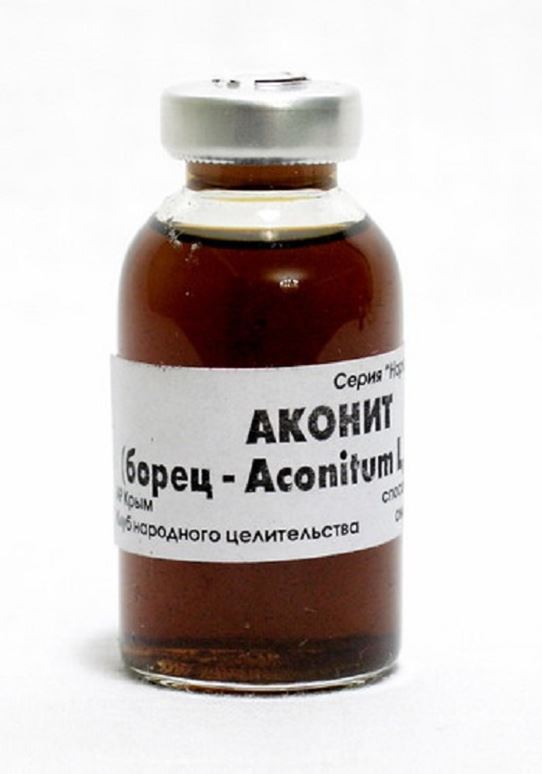Схема употребления аконита