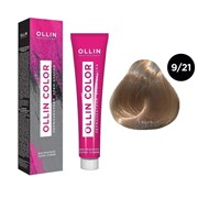 Крем-краска для волос OLLIN Color 9/21 блондин фиолетово-пепельный, 100 мл фото