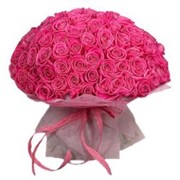 Букет 101 роза - розовый цвет